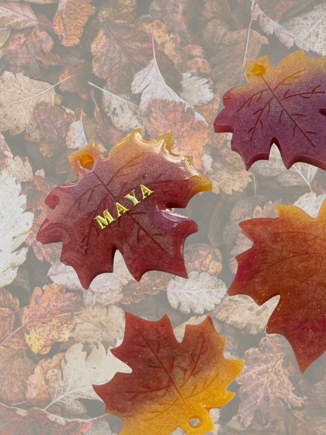 Maple Leaf Pet ID Tag