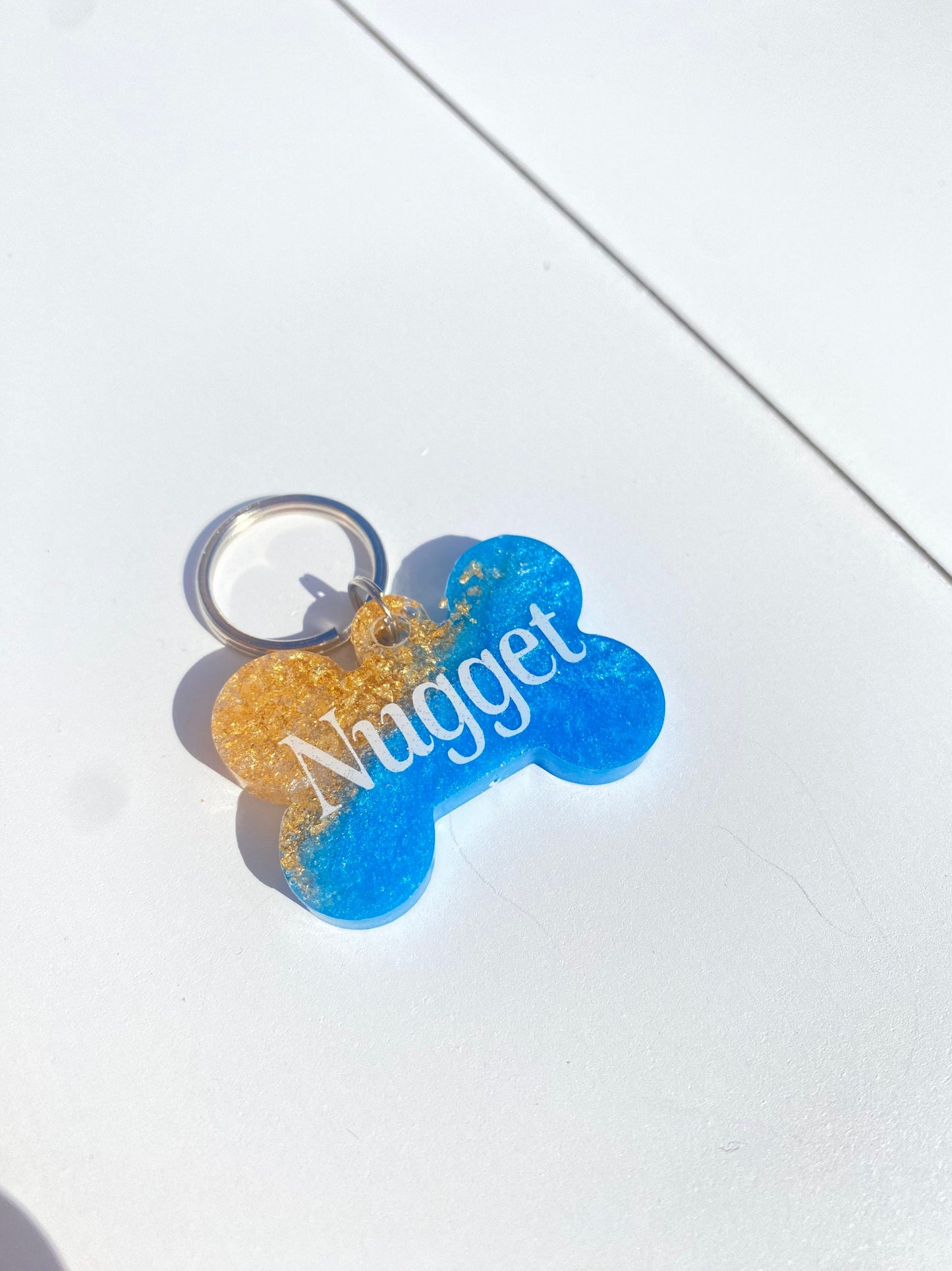 Gold/Silver Flakes Tag