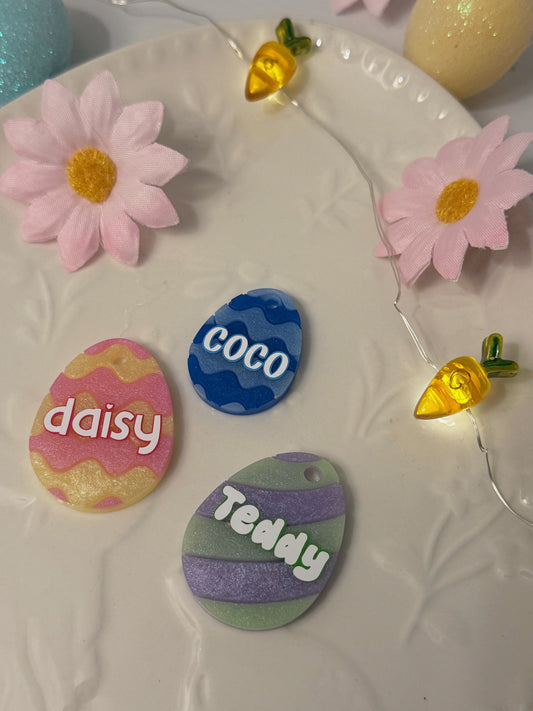 Easter Egg Pet Tags