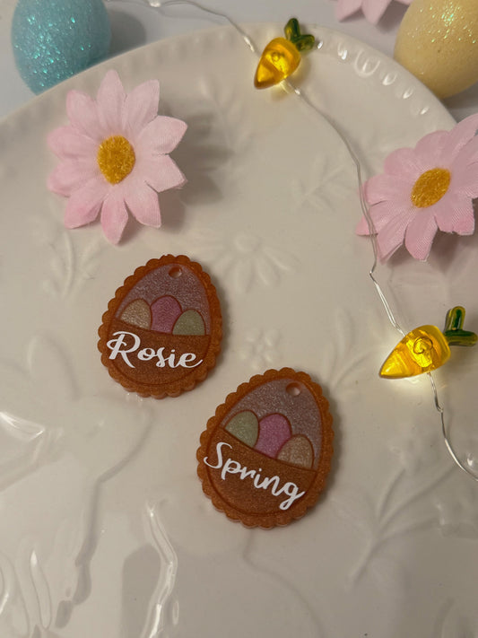 Easter Egg Basket Tag
