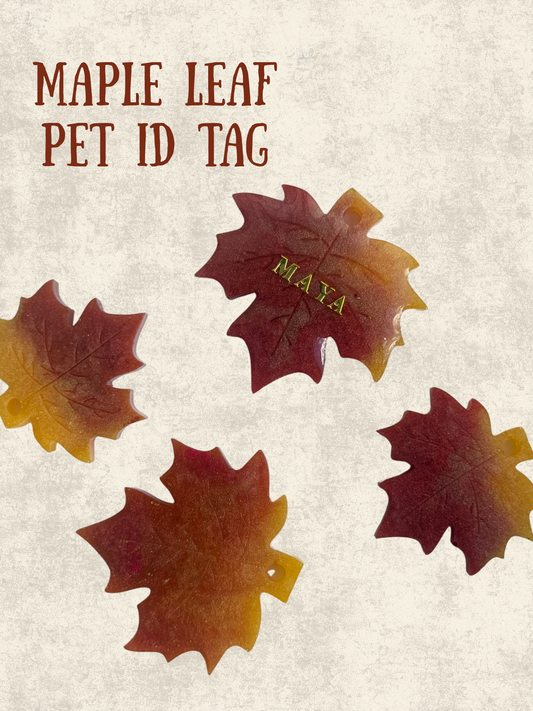 Maple Leaf Pet ID Tag