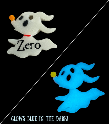 Spooky Ghost Pup Tag