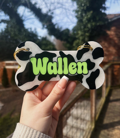 Cow Print CRATE Tags