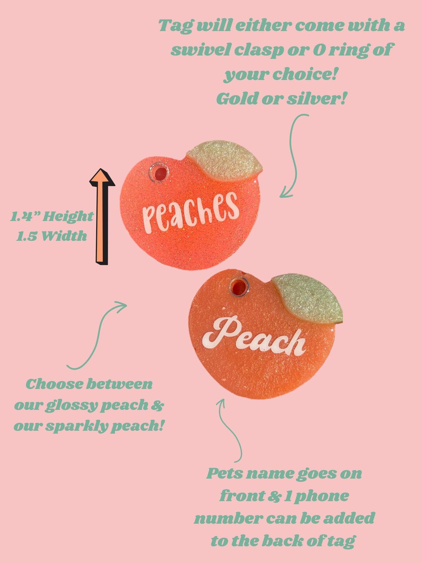 Peach Pup tag