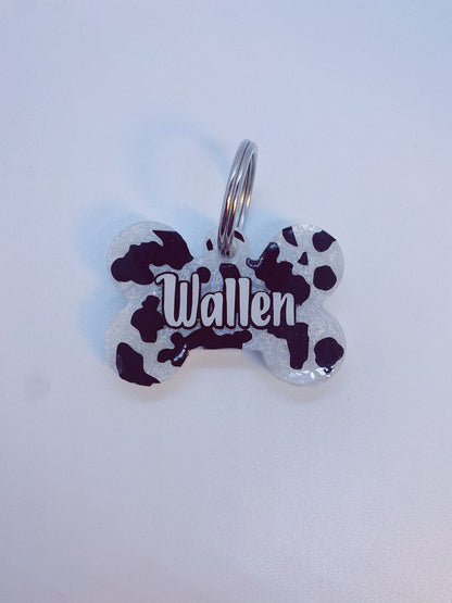 Cow Print Tags
